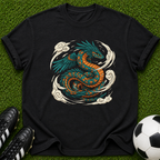 Celtic Winged Serpent T-Shirt | Dragon Illustration, Vintage Tattoo Style