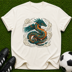 Celtic Winged Serpent T-Shirt | Dragon Illustration, Vintage Tattoo Style
