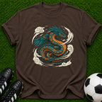 Celtic Winged Serpent T-Shirt | Dragon Illustration, Vintage Tattoo Style