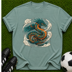 Celtic Winged Serpent T-Shirt | Dragon Illustration, Vintage Tattoo Style