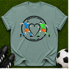 Soccer Love Heart Players T-shirt