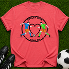 Soccer Love Heart Players T-shirt