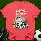 Forgiving for Dogmance Cat & Soccer Balls T-shirt
