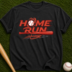 Home Run Baseball Tee | Retro Bat Graphic T-Shirt