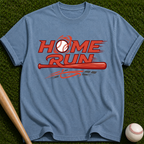 Home Run Baseball Tee | Retro Bat Graphic T-Shirt