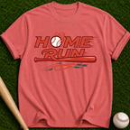 Home Run Baseball Tee | Retro Bat Graphic T-Shirt