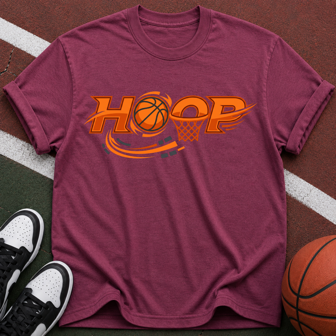 Hoop Basketball Graphic T-Shirt
