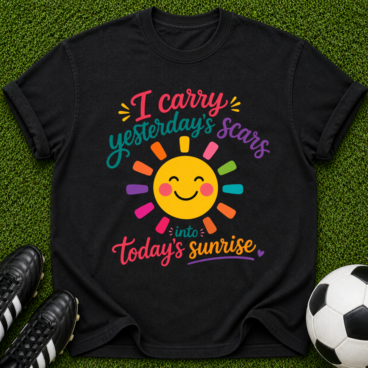 I Carry Yesterday's Scars into Today's Sunrise T-shirt