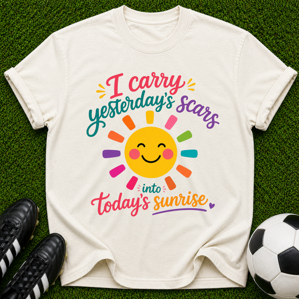 I Carry Yesterday's Scars into Today's Sunrise T-shirt
