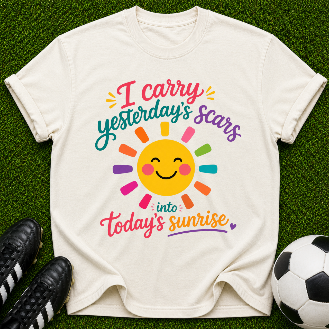 I Carry Yesterday's Scars into Today's Sunrise T-shirt