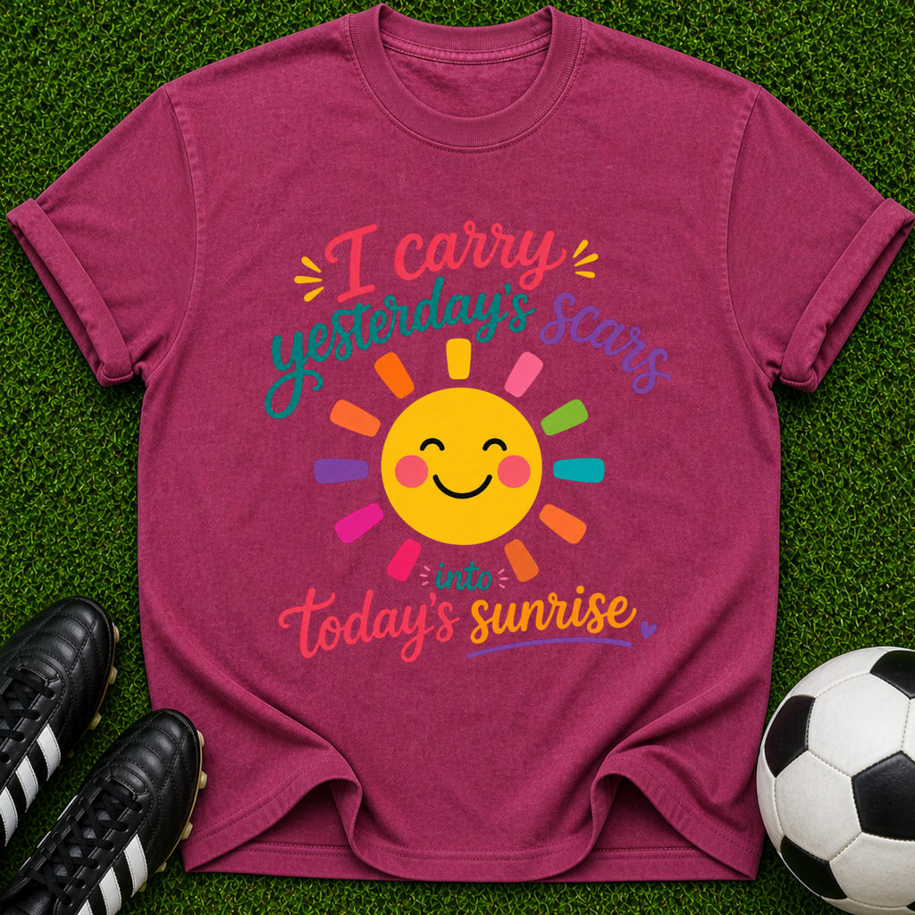 I Carry Yesterday's Scars into Today's Sunrise T-shirt