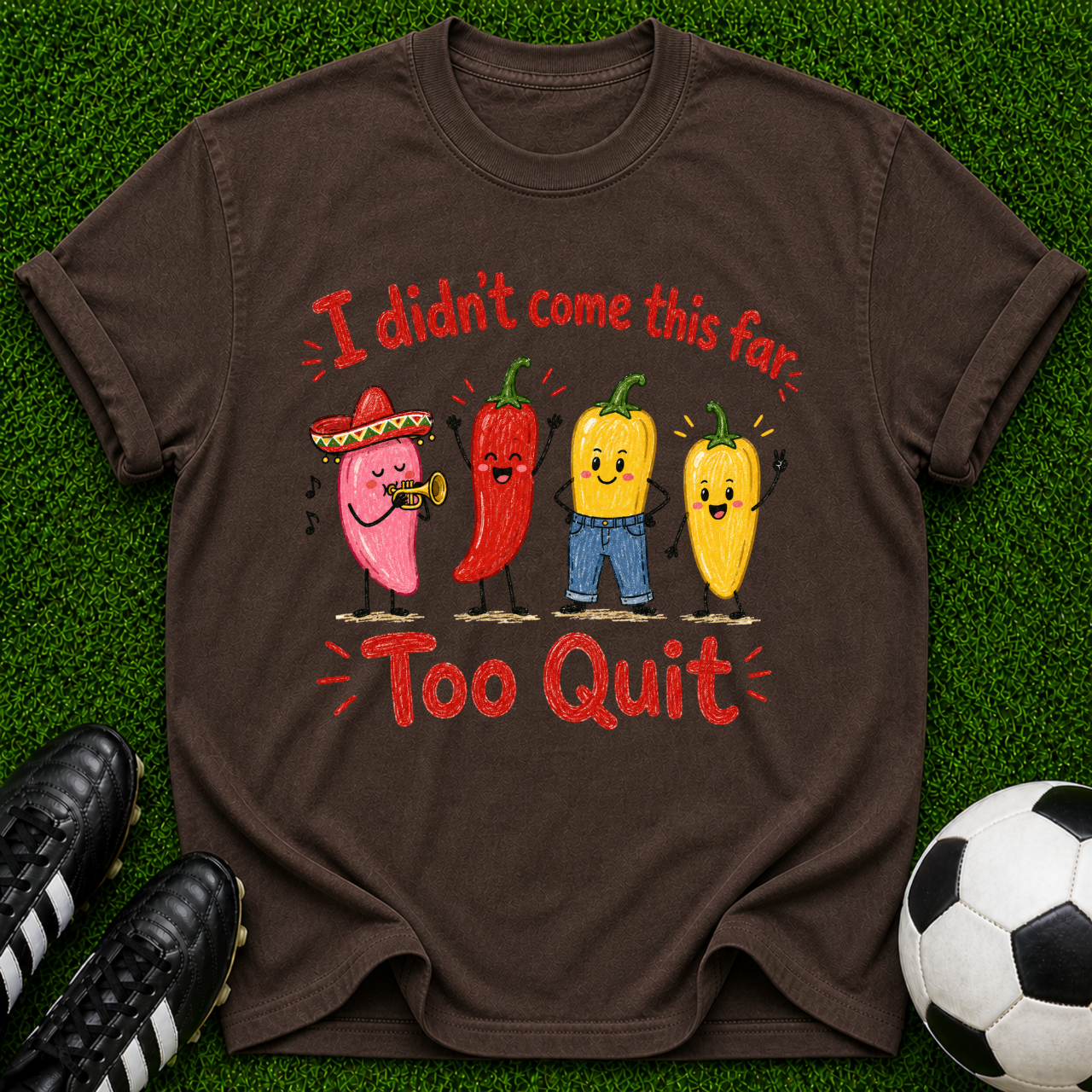 I Didn’t Come This Far Too Quit Chili Peppers T-Shirt