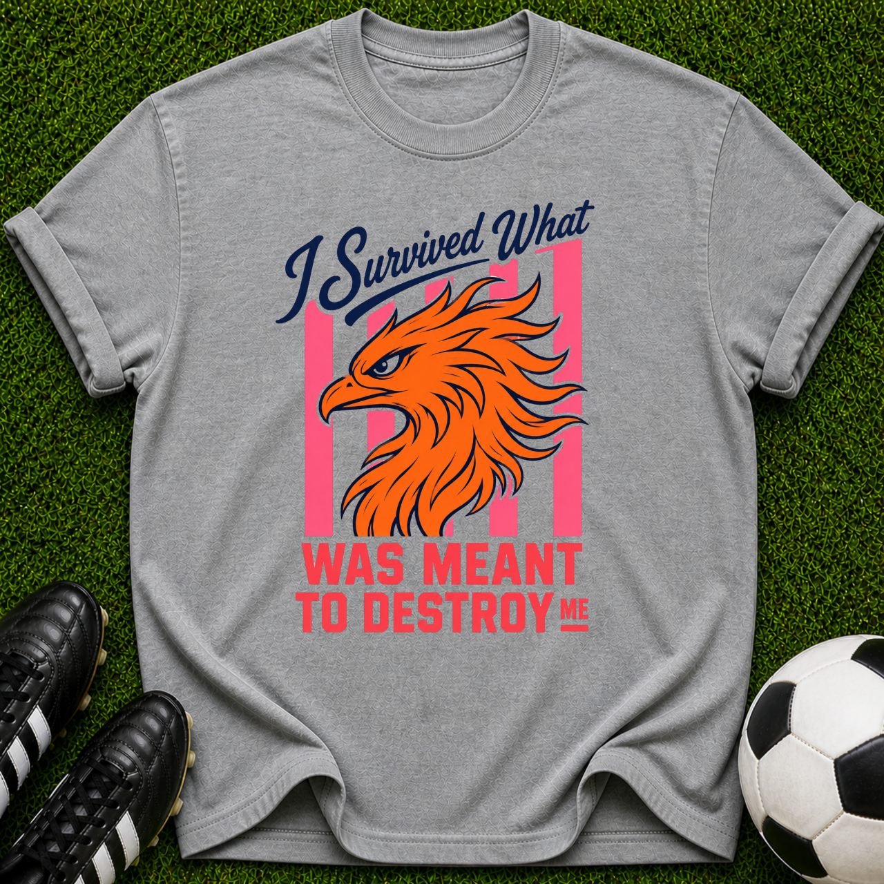 I Survived What Was Meant to Destroy Me T-shirt | Phoenix Resilience Graphic