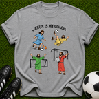 Jesus Is My Coach T-shirt | Soccer Jesus Illustration