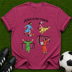 Jesus Is My Coach T-shirt | Soccer Jesus Illustration