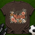 Soccer Mama T-shirt | Floral Sunflower Rose Design