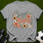 Soccer Mama T-shirt | Floral Sunflower Rose Design