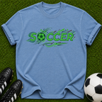 Green Soccer Retro Logo T-Shirt | Soccer Ball Graphic Tee
