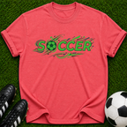 Green Soccer Retro Logo T-Shirt | Soccer Ball Graphic Tee