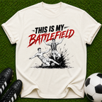This Is My Battlefield T-shirt | Soccer Slide Tackle Graphic