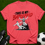 This Is My Battlefield T-shirt | Soccer Slide Tackle Graphic