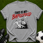 This Is My Battlefield T-shirt | Soccer Slide Tackle Graphic