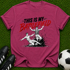 This Is My Battlefield T-shirt | Soccer Slide Tackle Graphic