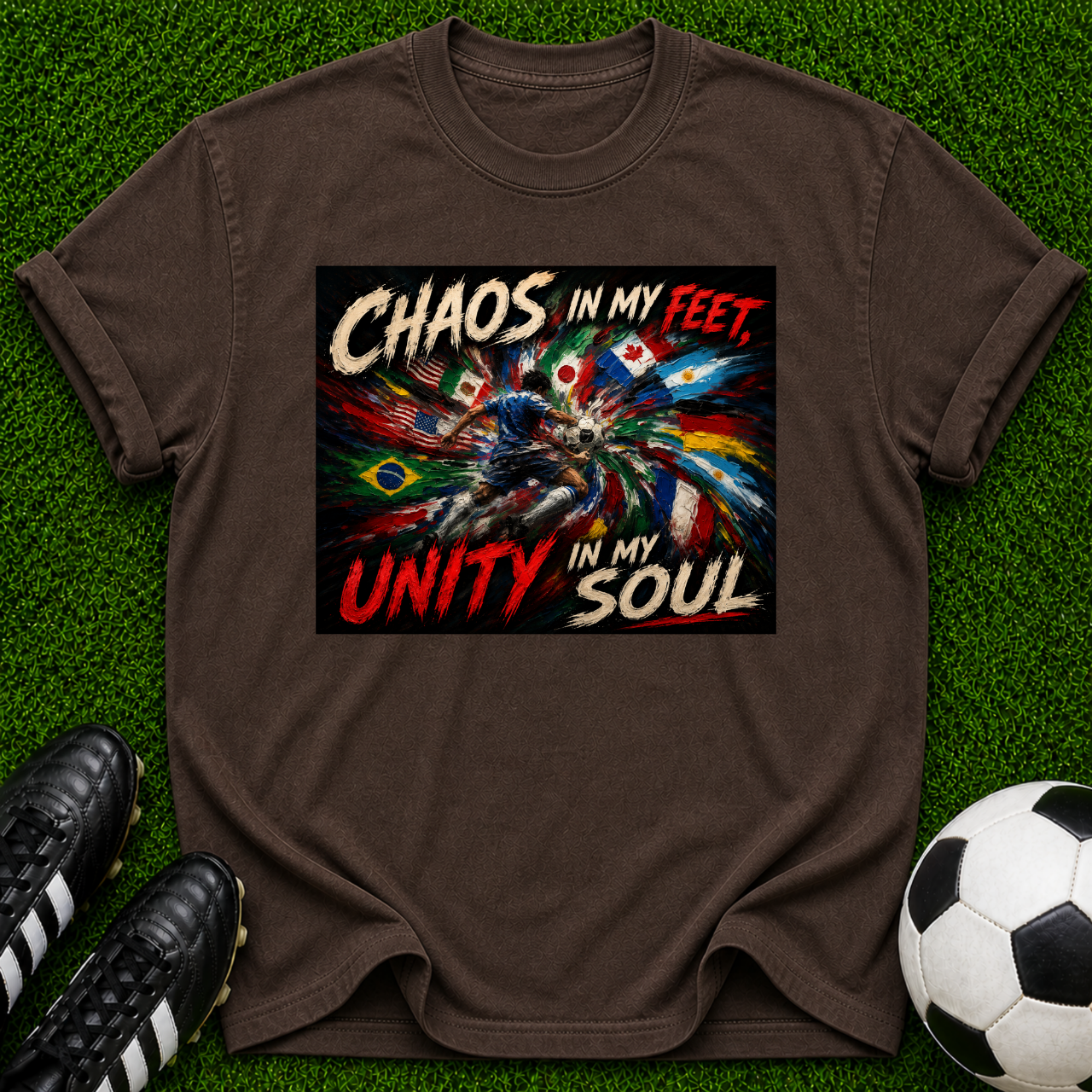 Chaos in My Feet Unity in My Soul T-shirt