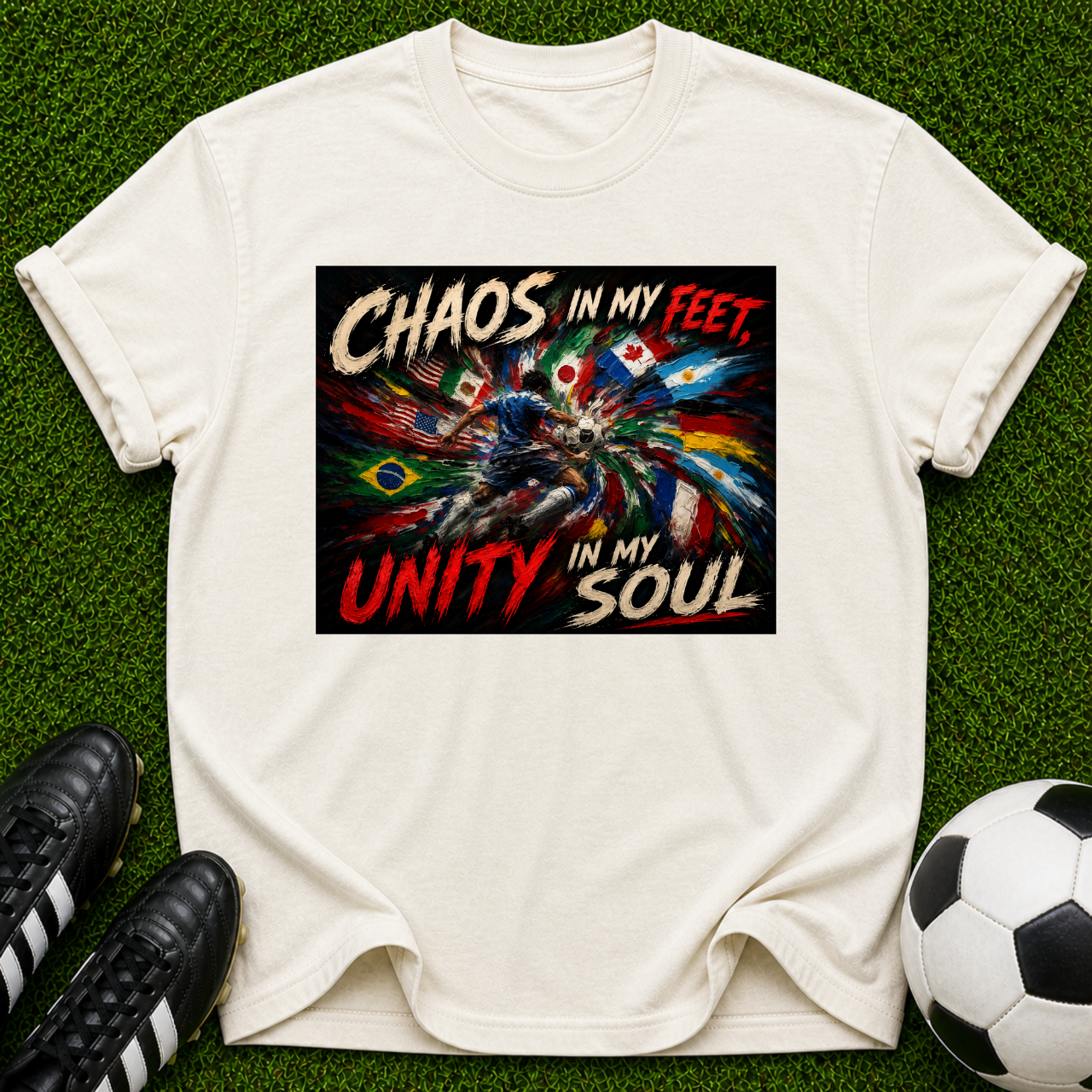 Chaos in My Feet Unity in My Soul T-shirt