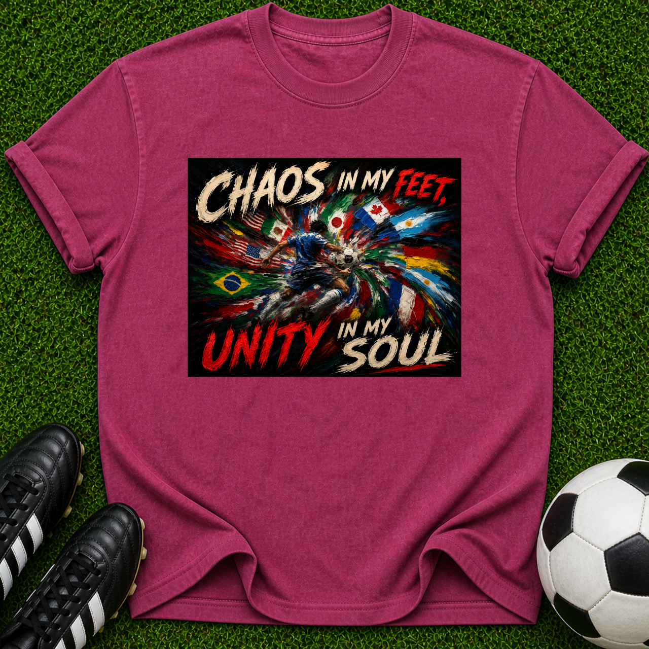 Chaos in My Feet Unity in My Soul T-shirt