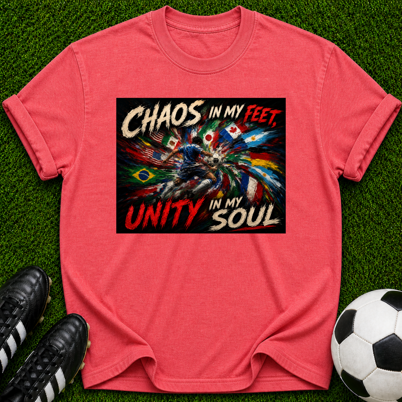 Chaos in My Feet Unity in My Soul T-shirt