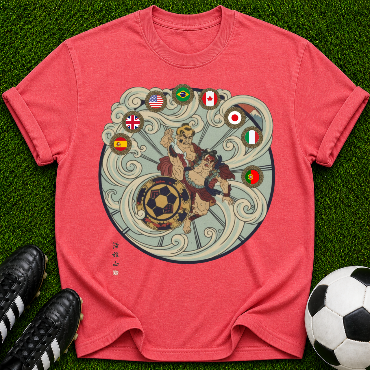 Soccer Players Crest T-shirt