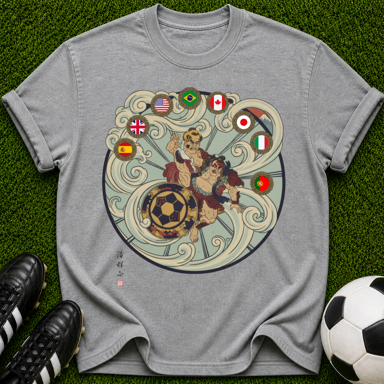 Soccer Players Crest T-shirt