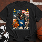Motor City Hoops Bear Basketball T-shirt