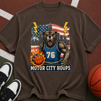 Motor City Hoops Bear Basketball T-shirt