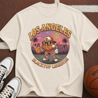 Los Angeles Basketball Cartoon Tee