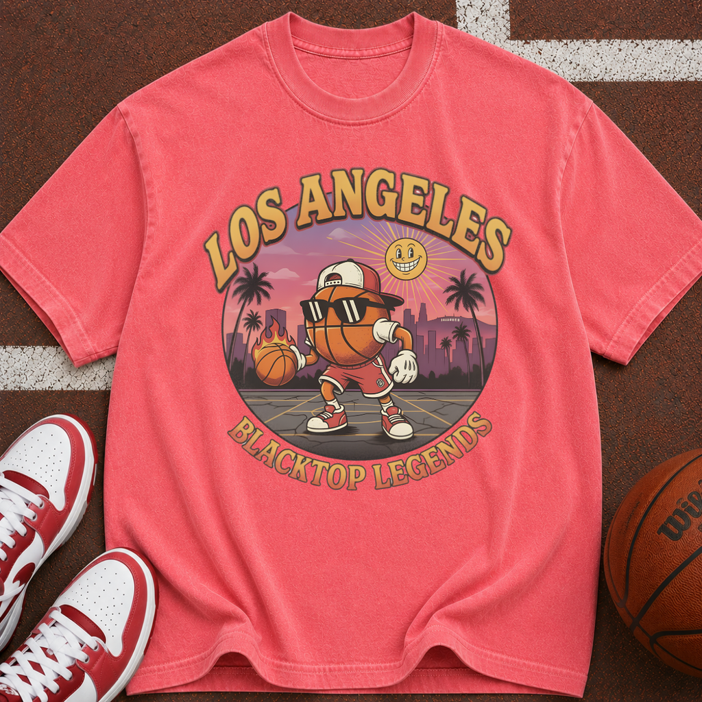 Los Angeles Basketball Cartoon Tee