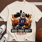 Detroit Grit Bulldog Basketball T-Shirt
