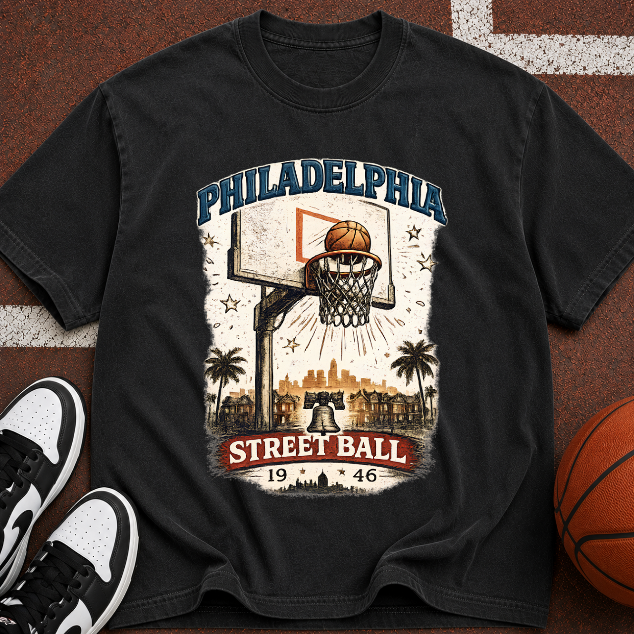 Philadelphia Street Ball Basketball T-Shirt