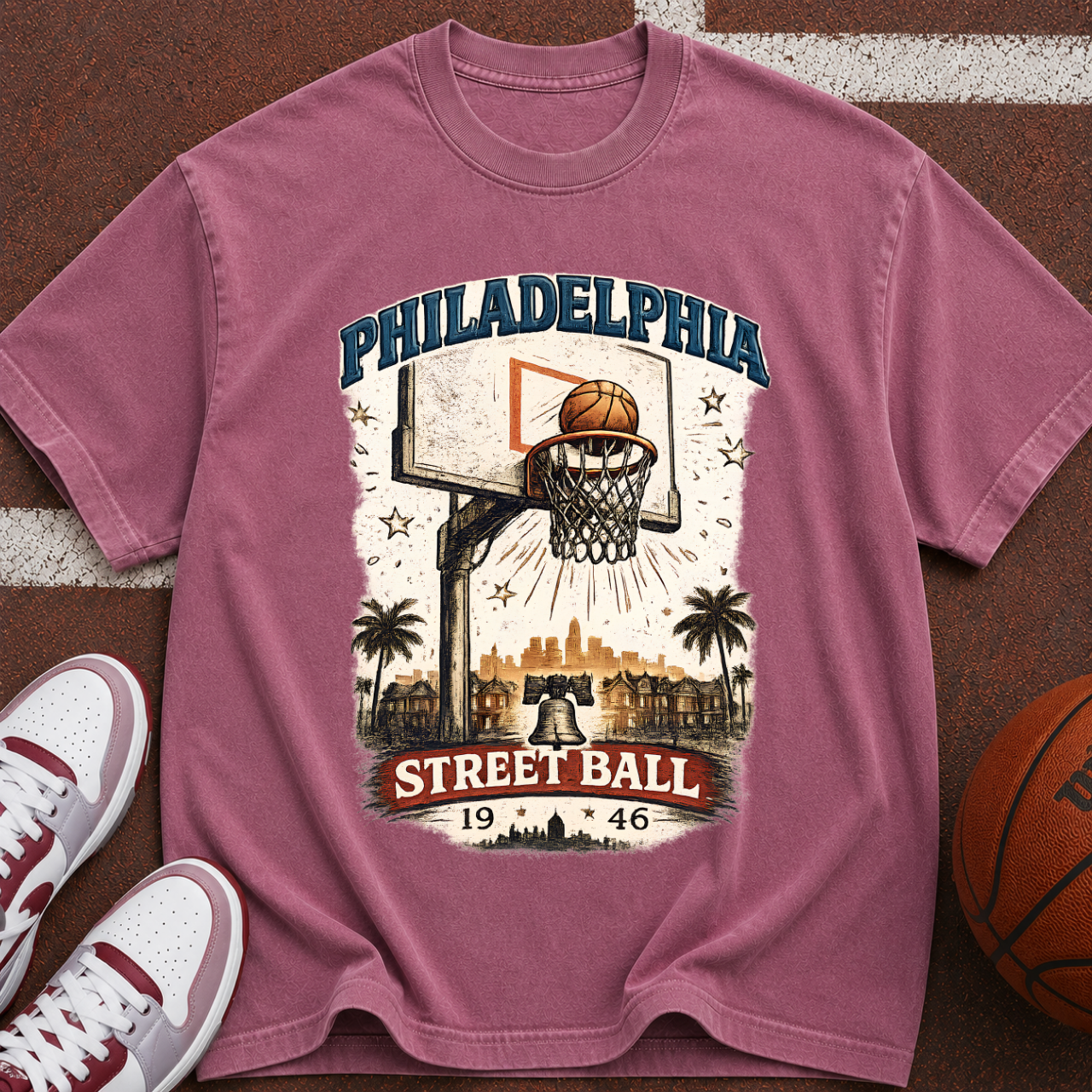Philadelphia Street Ball Basketball T-Shirt
