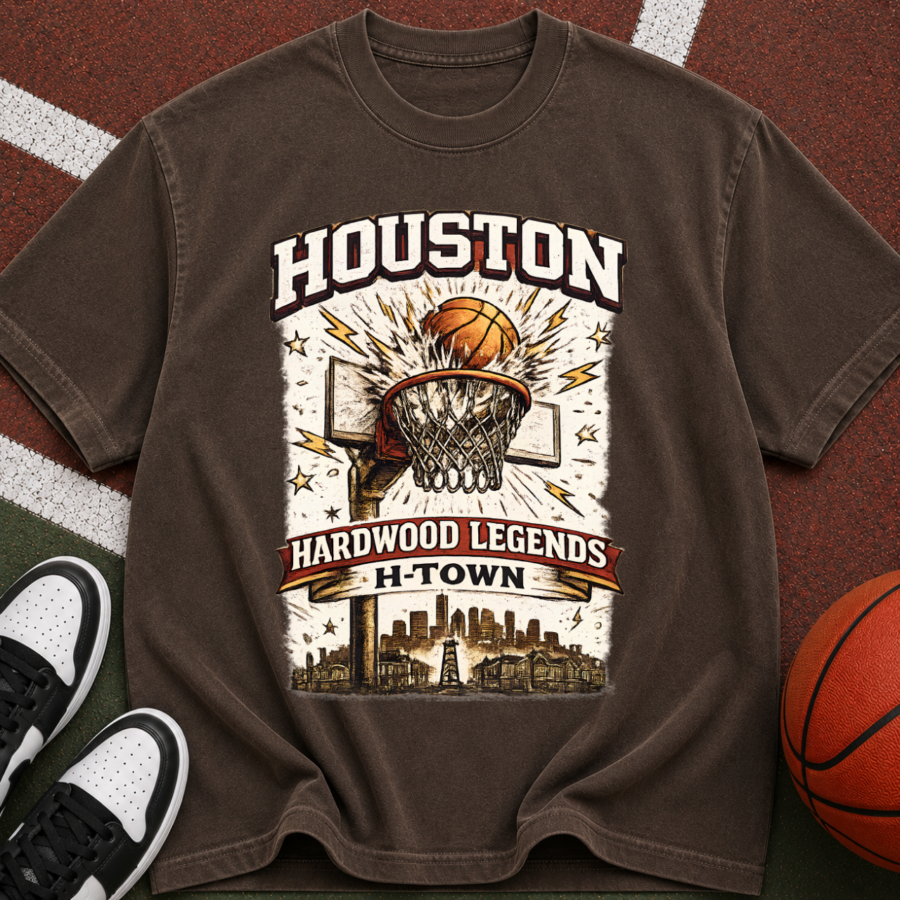 Houston Hardwood Legends basketball T-Shirt