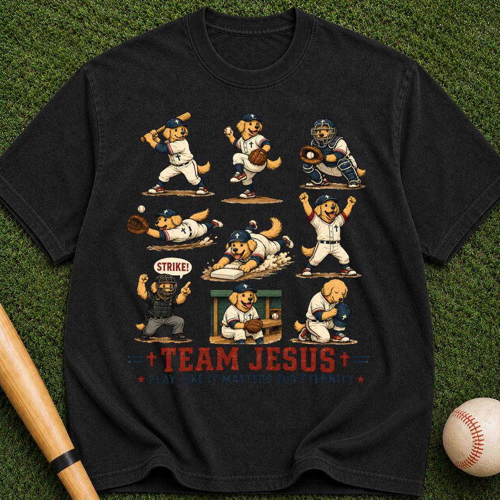 Team Jesus Baseball T-Shirt — Play Like It Matters for Eternity