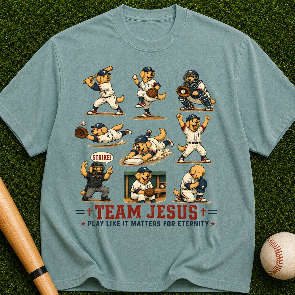 Team Jesus Baseball T-Shirt — Play Like It Matters for Eternity