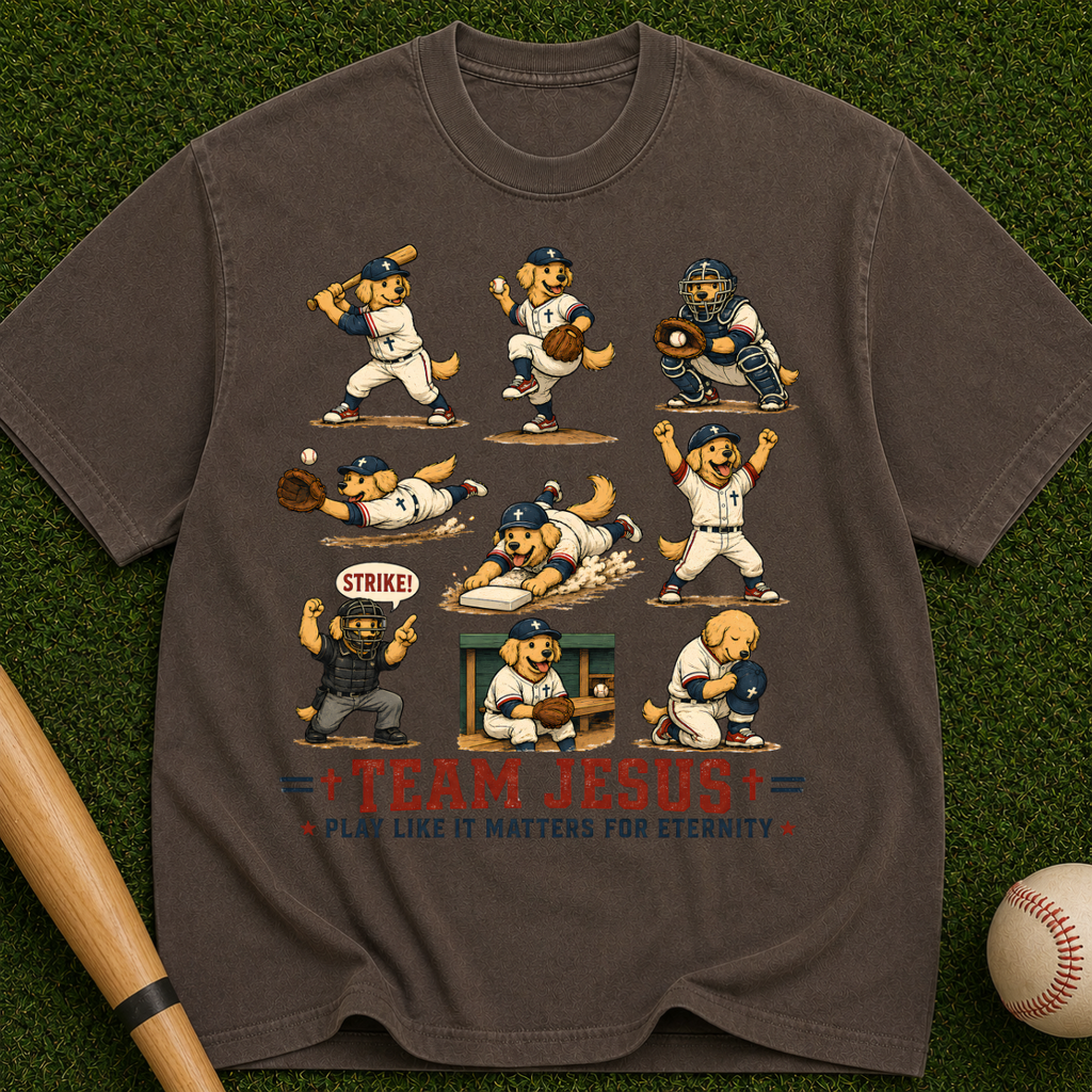 Team Jesus Baseball T-Shirt — Play Like It Matters for Eternity