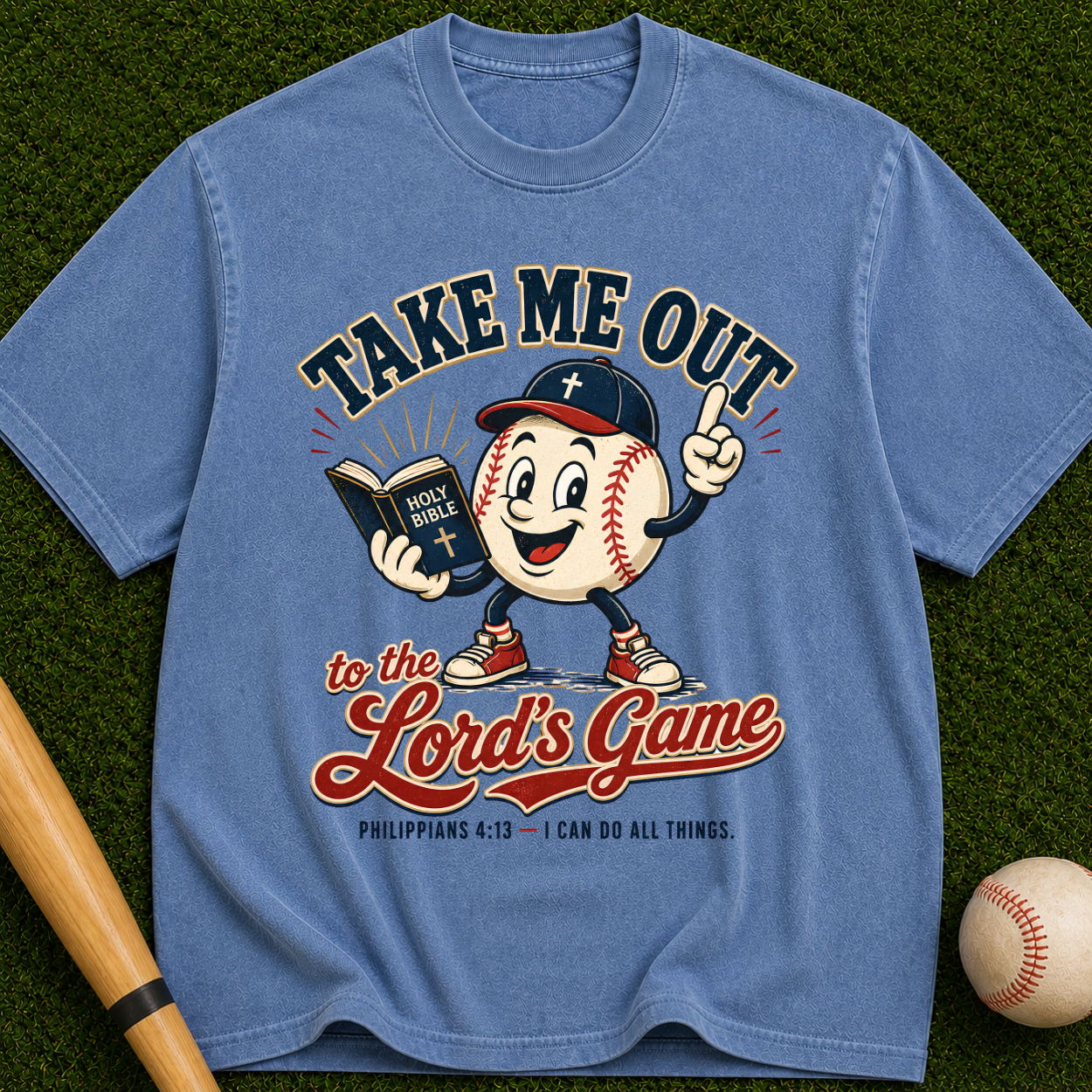 Baseball 'Take Me Out to the Lord's Game' T-Shirt