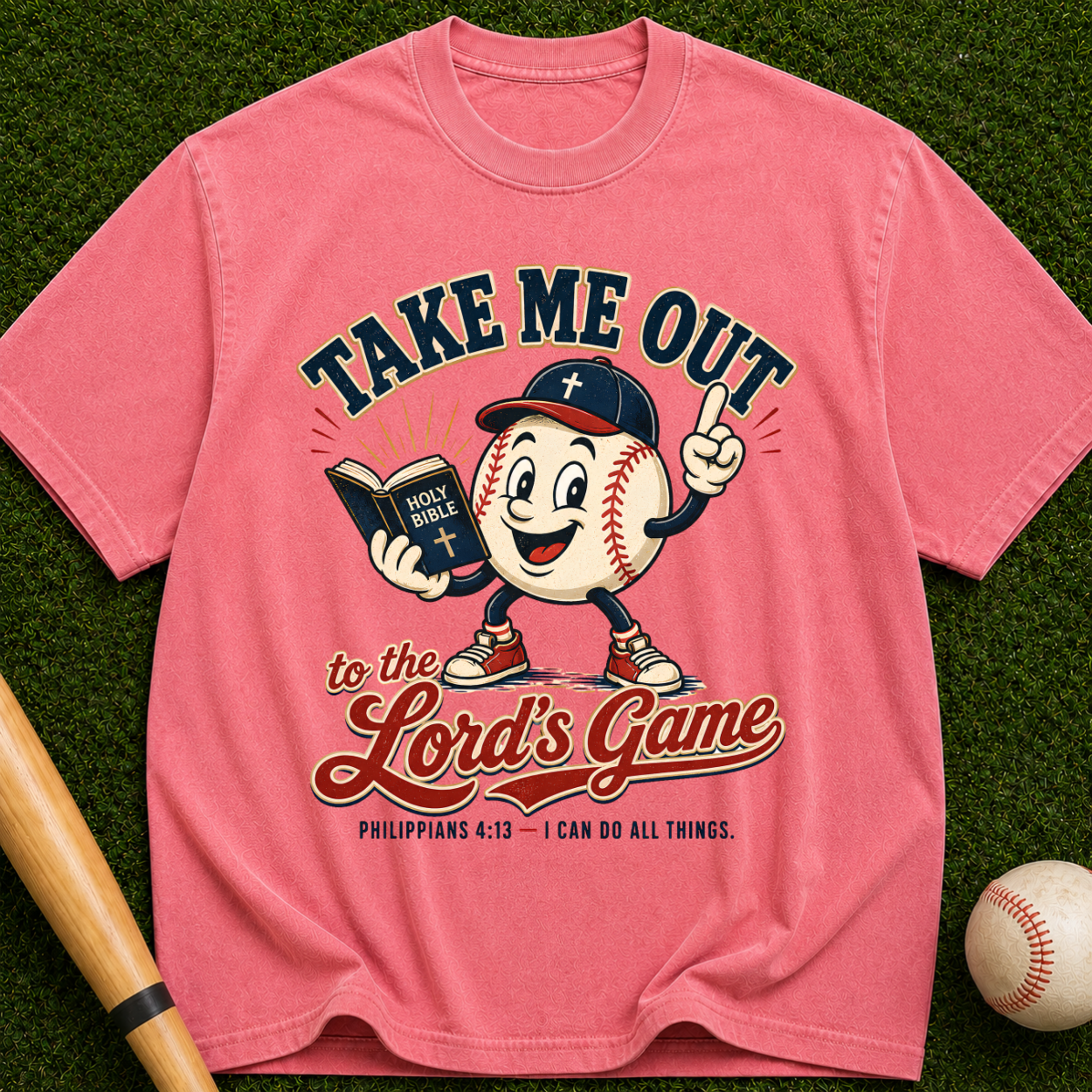 Baseball 'Take Me Out to the Lord's Game' T-Shirt