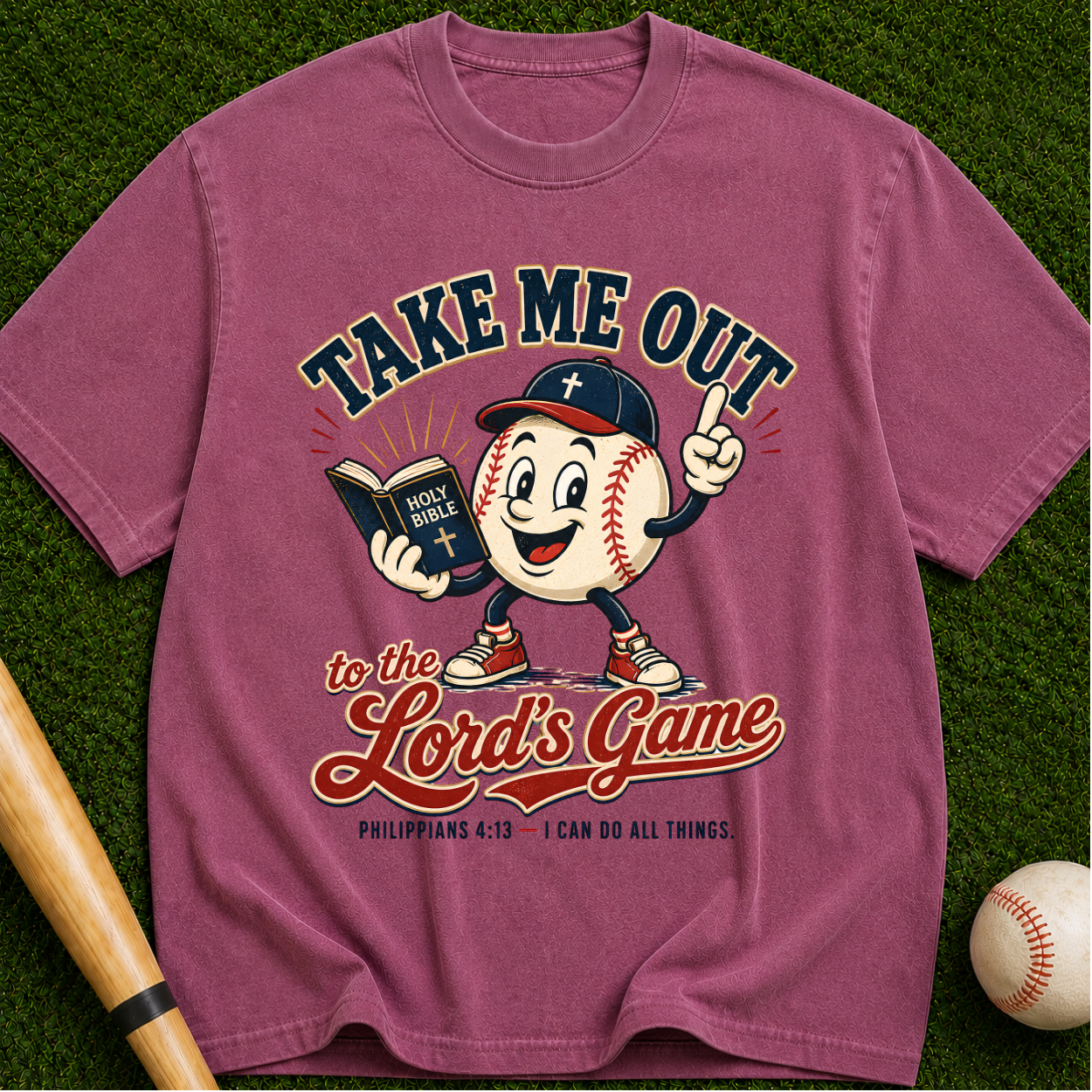 Baseball 'Take Me Out to the Lord's Game' T-Shirt
