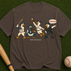 Baseball Players Vintage Graphic Tee — 'Proud for Jesus' Christian Sports Shirt
