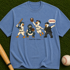 Baseball Players Vintage Graphic Tee — 'Proud for Jesus' Christian Sports Shirt