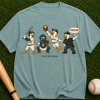 Baseball Players Vintage Graphic Tee — 'Proud for Jesus' Christian Sports Shirt